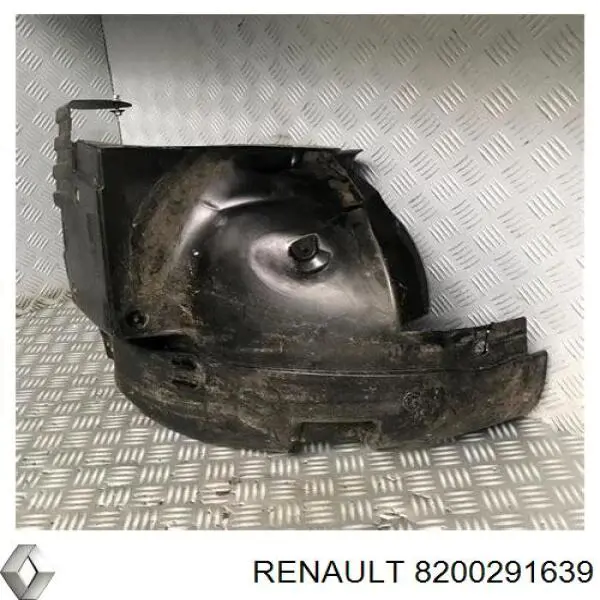 8200291639 Renault (RVI) Guarda-barras direito traseiro do pára-lama dianteiro