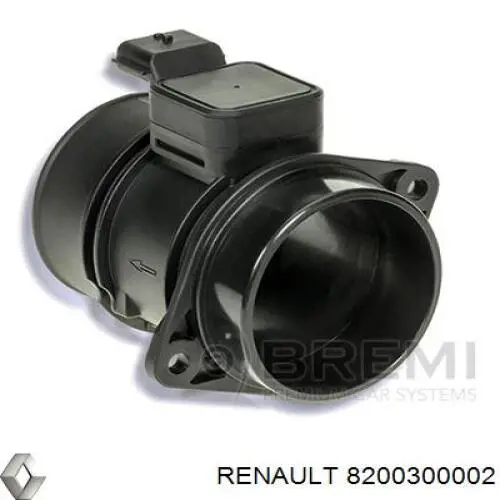 8200300002 Renault (RVI) Sensor de fluxo (consumo) de ar, medidor de consumo M.A.F. - (Mass Airflow)