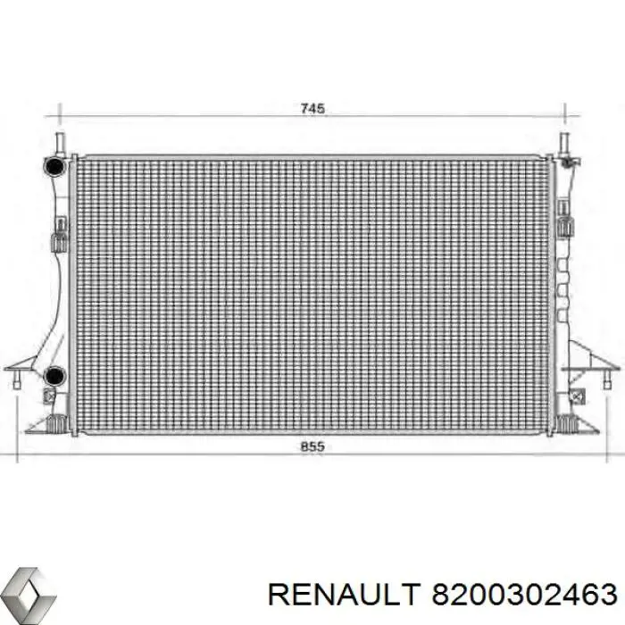 8200302463 Renault (RVI) Radiador de esfriamento de motor