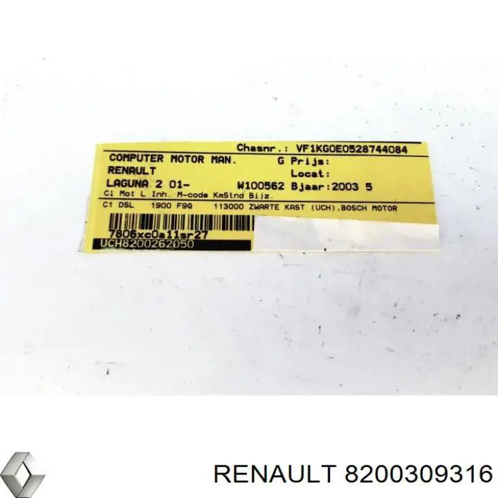 Compre 8200309316 Renault (RVI) 