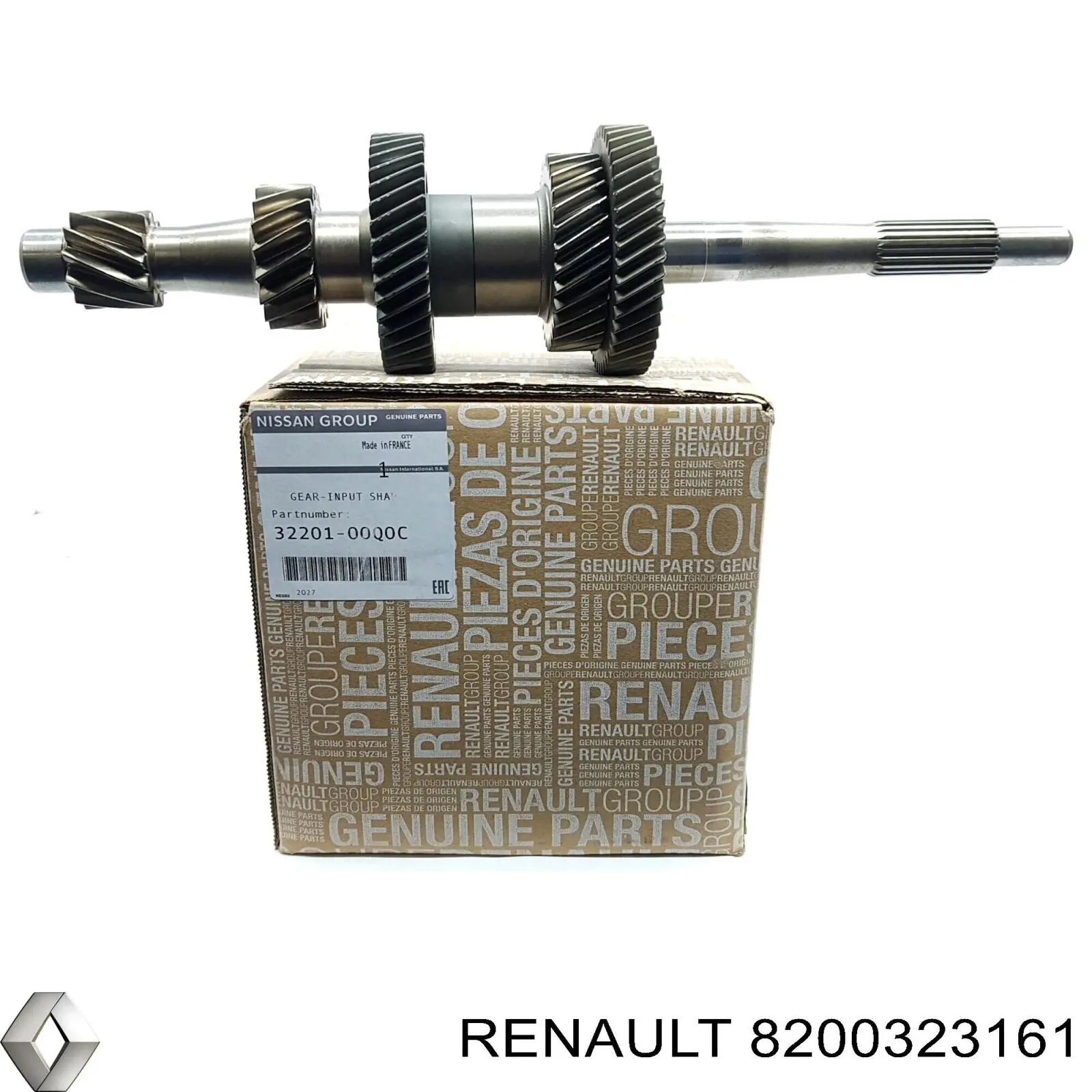 8200323161 Renault (RVI) Eixo primário da caixa de câmbio