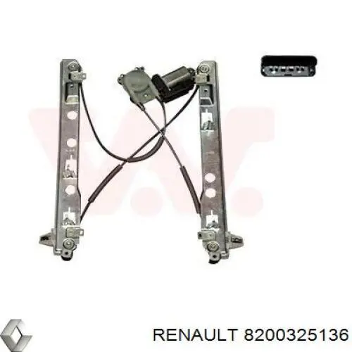 Mecanismo de acionamento de vidro da porta dianteira esquerda Renault (RVI) 8200325136 preço, a partir de 34,22 USD