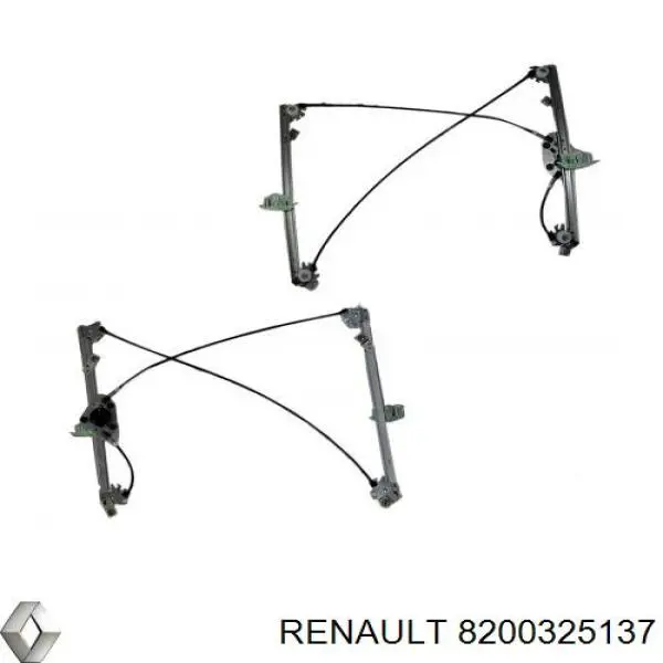 8200325137 Renault (RVI) Mecanismo de acionamento de vidro da porta dianteira direita