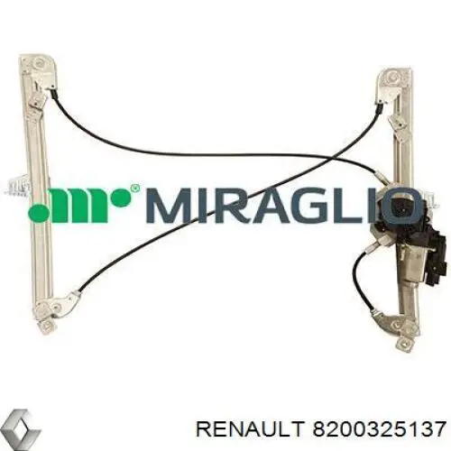 Mecanismo de acionamento de vidro da porta dianteira direita Renault (RVI) 8200325137 preço, a partir de 53,14 USD