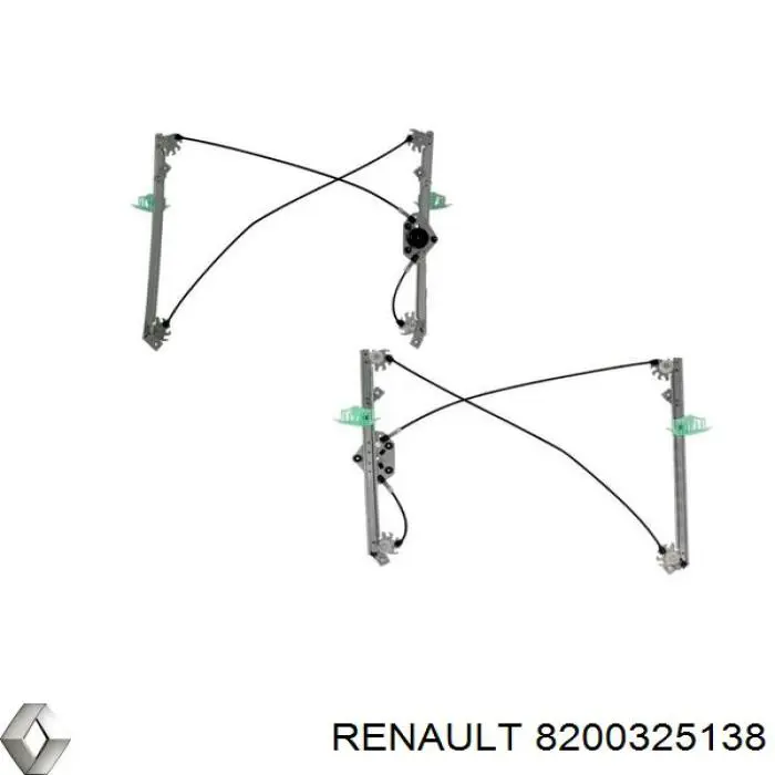 8200325138 Renault (RVI) Mecanismo de acionamento de vidro da porta dianteira esquerda