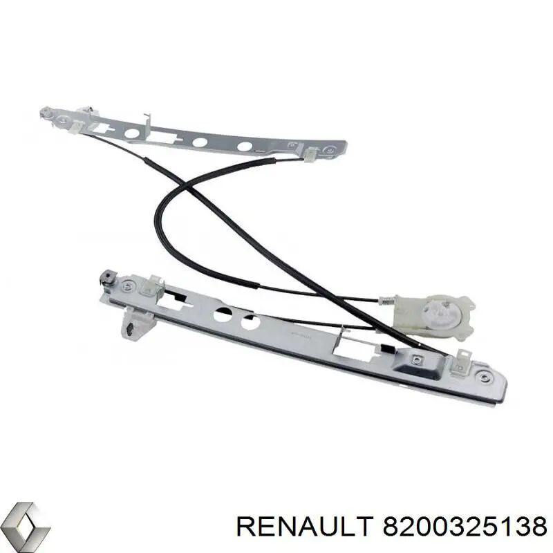 Mecanismo de acionamento de vidro da porta dianteira esquerda Renault (RVI) 8200325138