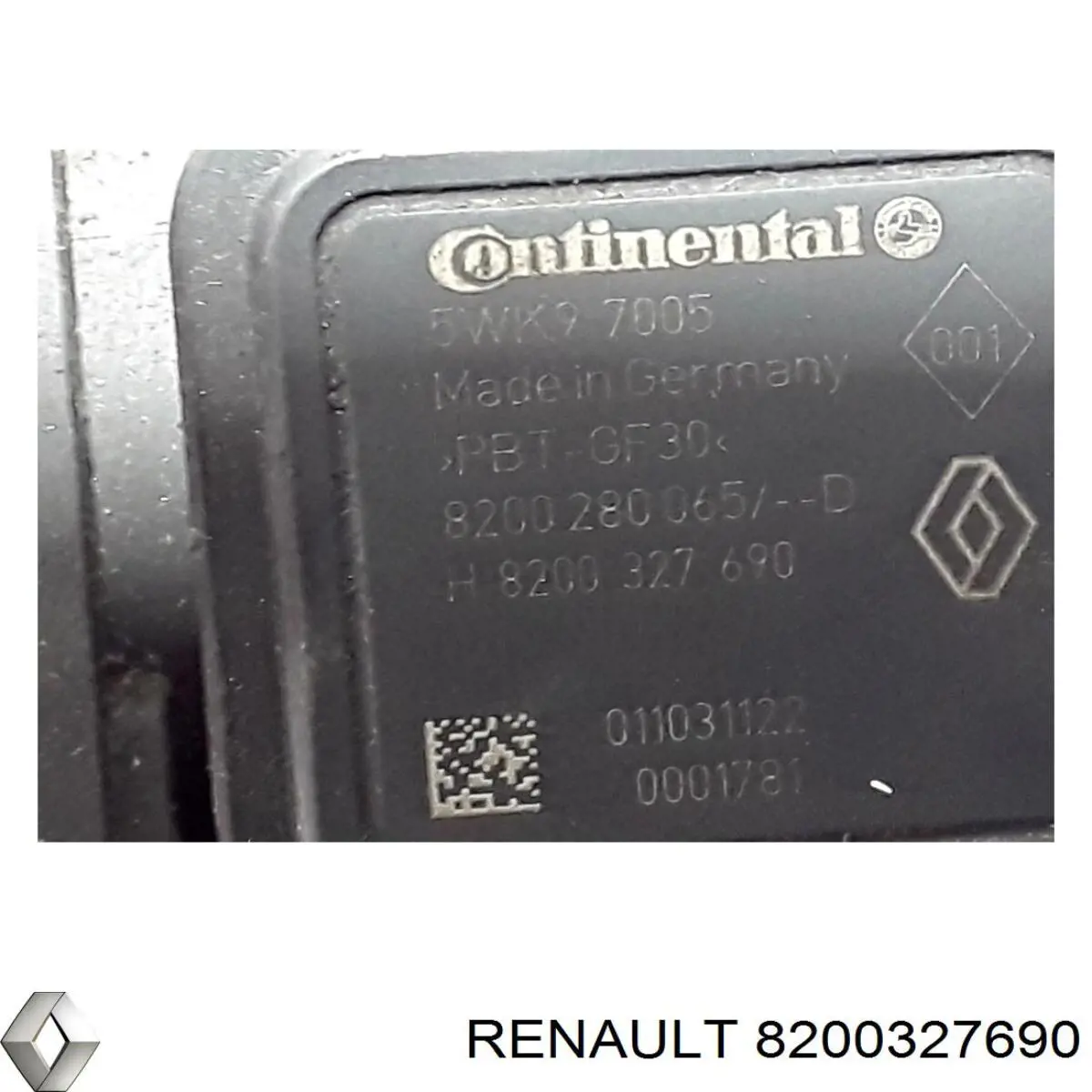 Compre 8200327690 Renault (RVI) Sensor de fluxo (consumo) de ar, medidor de consumo M.A.F. - (Mass Airflow)