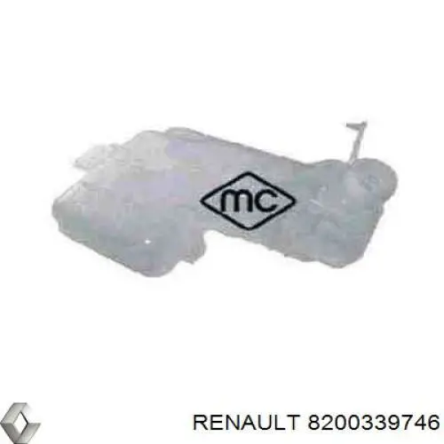 Tanque de expansão do sistema de esfriamento Renault (RVI) 8200339746 preço, a partir de 64,81 USD