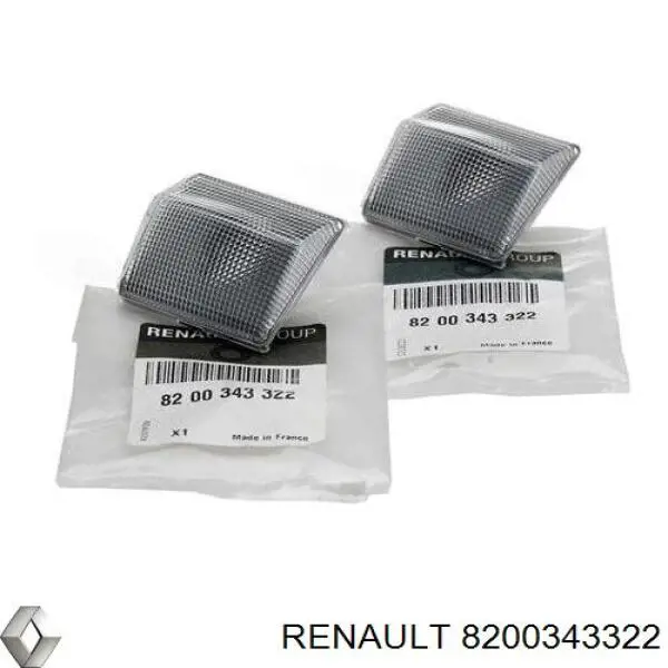 8200343322 Renault (RVI) Luz intermitente no pára-lama