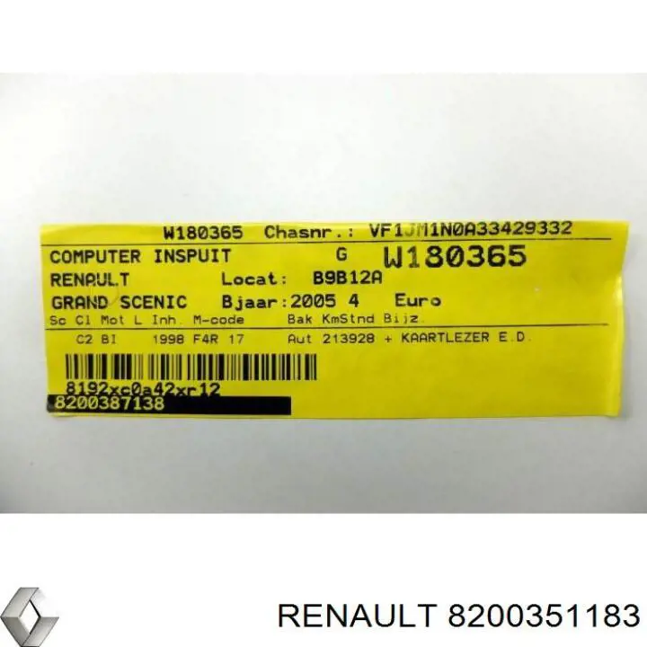 Compre 8200351183 Renault (RVI) 