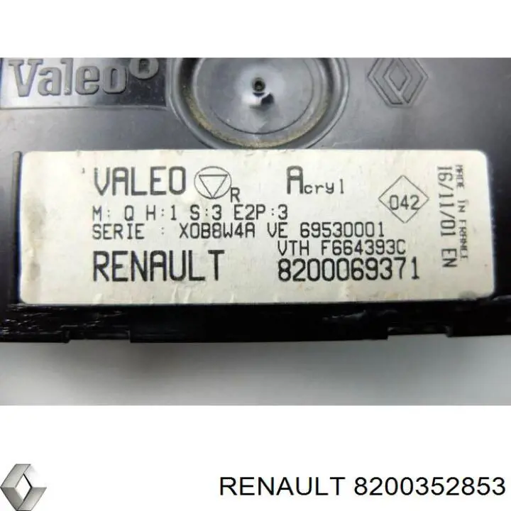 Compre 8200352853 Renault (RVI) Unidade de controlo dos modos de aquecimento/condicionamento
