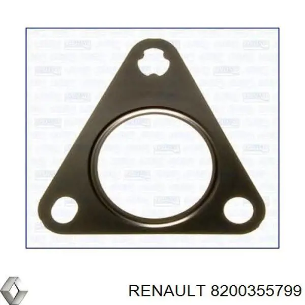 8200355799 Renault (RVI) Vedante de turbina dos gases de escape, admissão