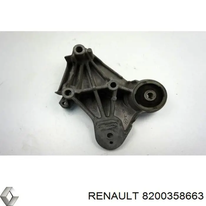 8200358663 Renault (RVI) Coxim (suporte) direito de motor (bloco silencioso)