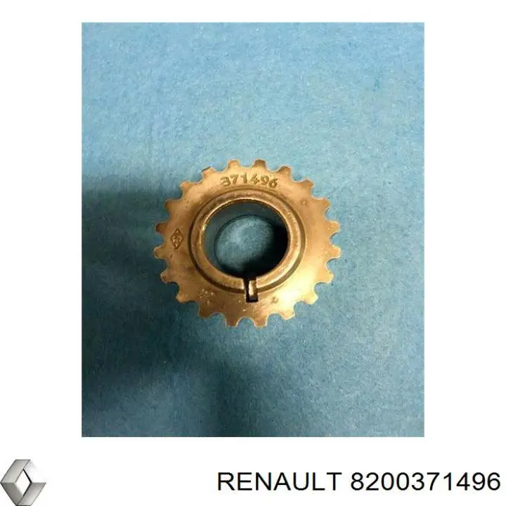 8200371496 Renault (RVI) Engrenagem de cadeia da roda dentada de acionamento de cambota de motor