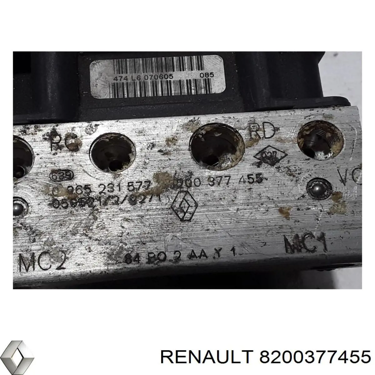Compre 8200377455 Renault (RVI) Unidade hidráulico de controlo ABS