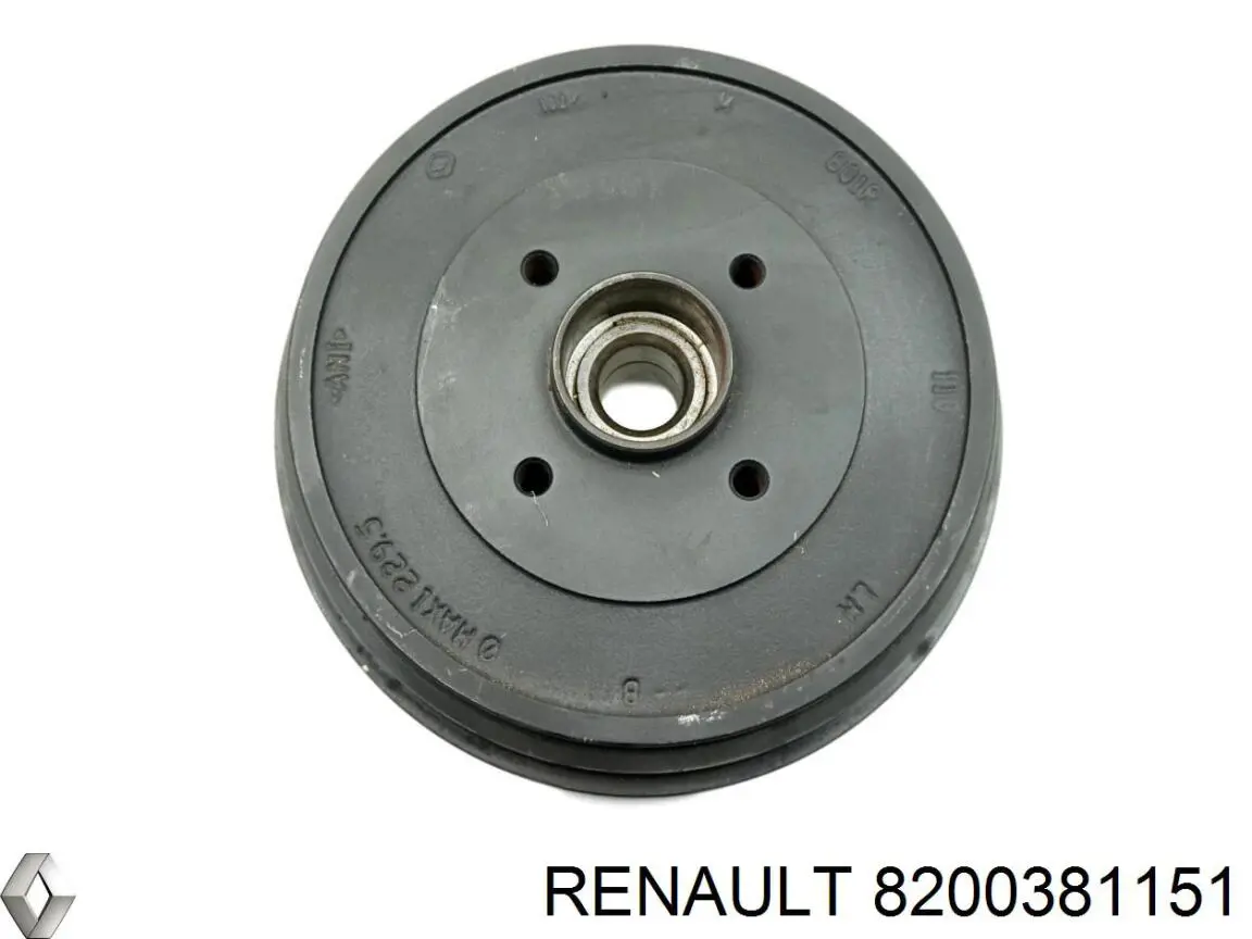 Tambor do freio traseiro Renault (RVI) 8200381151 preço, a partir de 113,59 USD