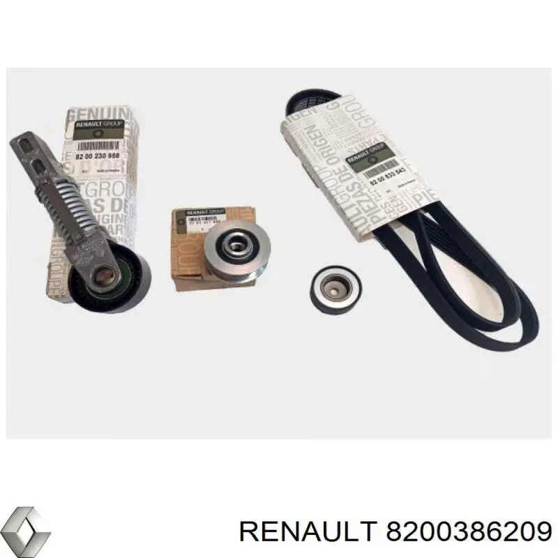 Compre 8200386209 Renault (RVI) Polia de cambota