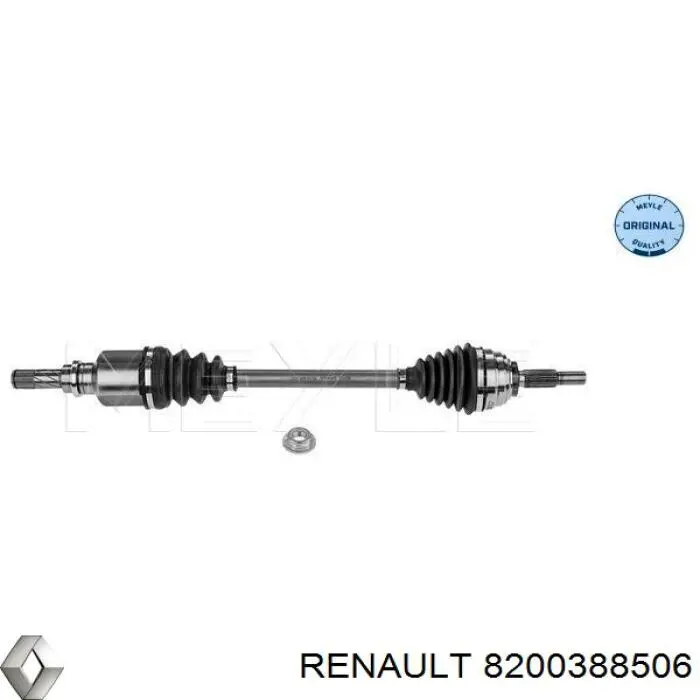 Semieixo (acionador) dianteiro esquerdo Renault (RVI) 8200388506 preço, a partir de 76,62 USD