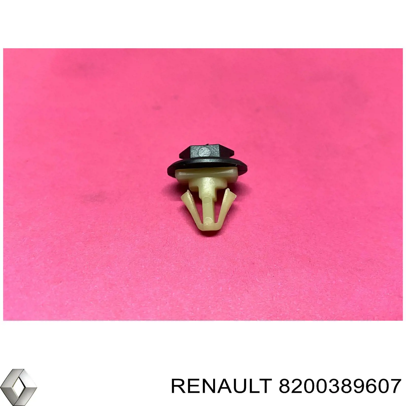 8200389607 Renault (RVI) Braçadeira de moldura do pára-lama