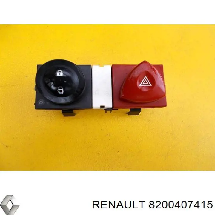 8200407415 Renault (RVI) Botão de ativação do sinal de emergência