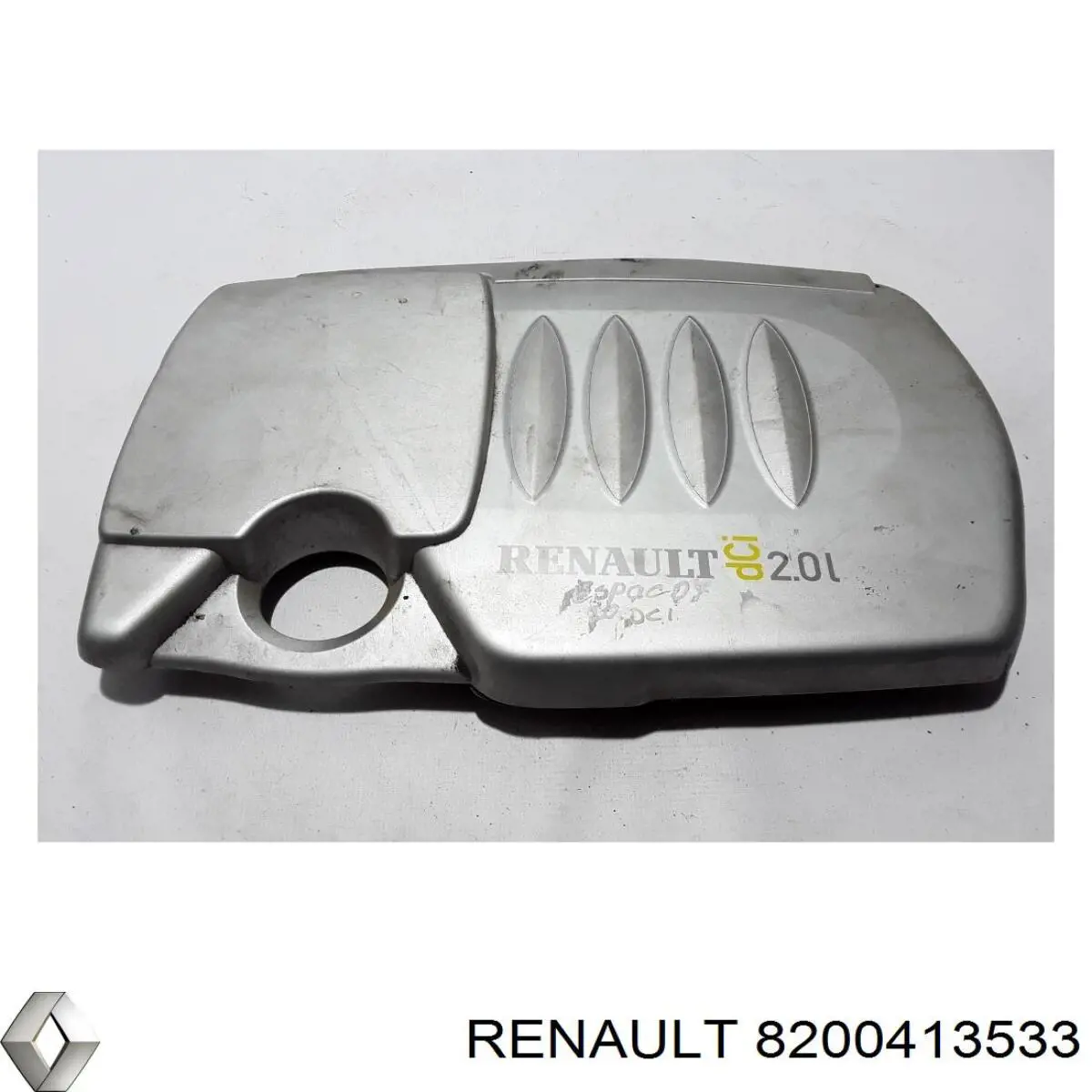 8200413533 Renault (RVI) Tampa de motor decorativa