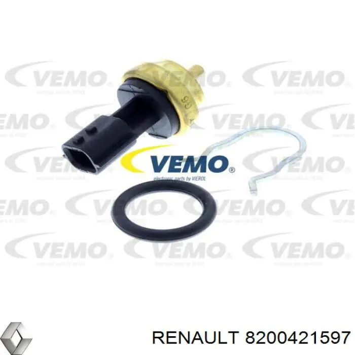 Sensor de temperatura do fluido de esfriamento Renault (RVI) 8200421597 preço, a partir de 13,71 USD