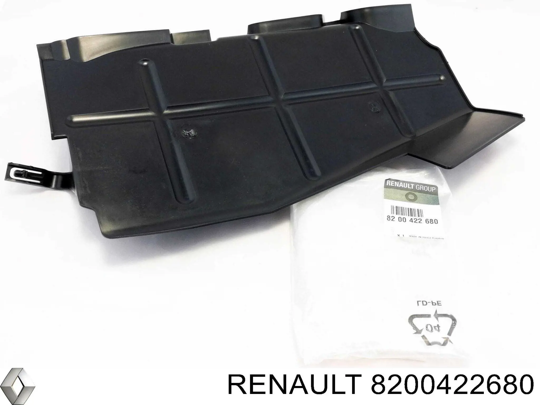 8200422680 Renault (RVI) Conduto de ar (defletor) direito do radiador