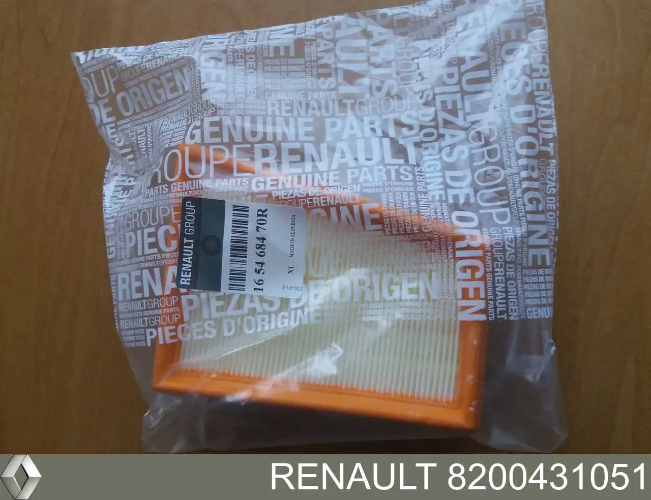 8200431051 Renault (RVI) Filtro de ar
