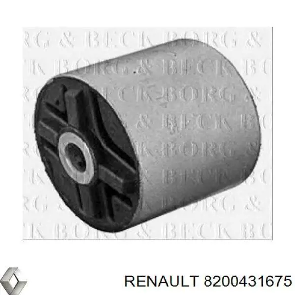 Compre 8200431675 Renault (RVI) Bloco silencioso de viga traseira (de plataforma veicular)