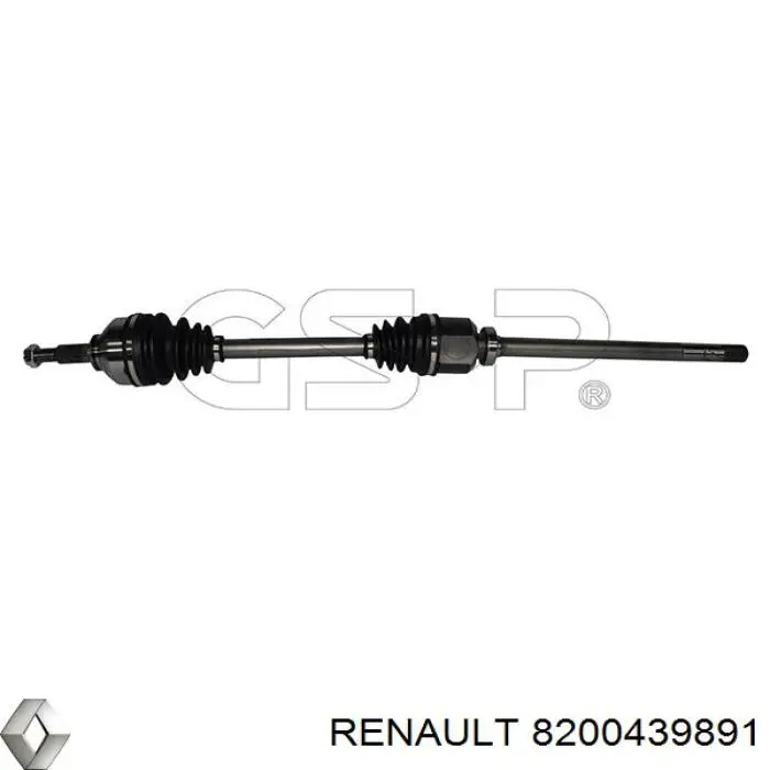 8200439891 Renault (RVI) Semieixo (acionador) dianteiro direito