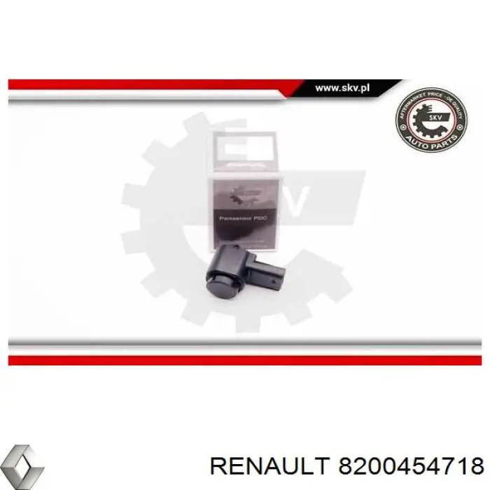 8200454718 Renault (RVI) Sensor dianteiro de sinalização de estacionamento (sensor de estacionamento)