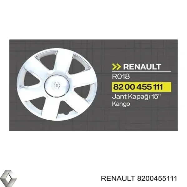 Coberta de disco de roda Renault (RVI) 8200455111 preço, a partir de 38,56 USD