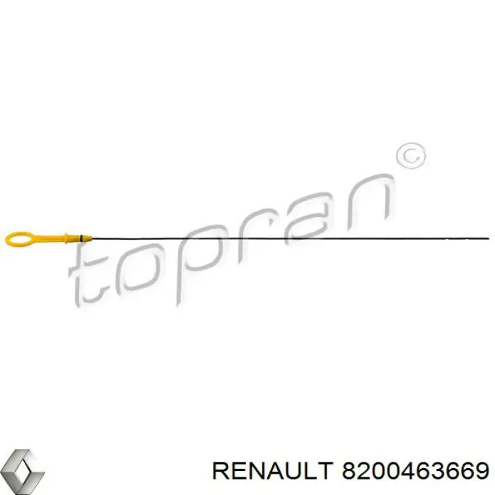 8200463669 Renault (RVI) Sonda (indicador) do nível de óleo no motor