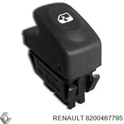 8200467795 Renault (RVI) Botão dianteiro direito de ativação de motor de acionamento de vidro