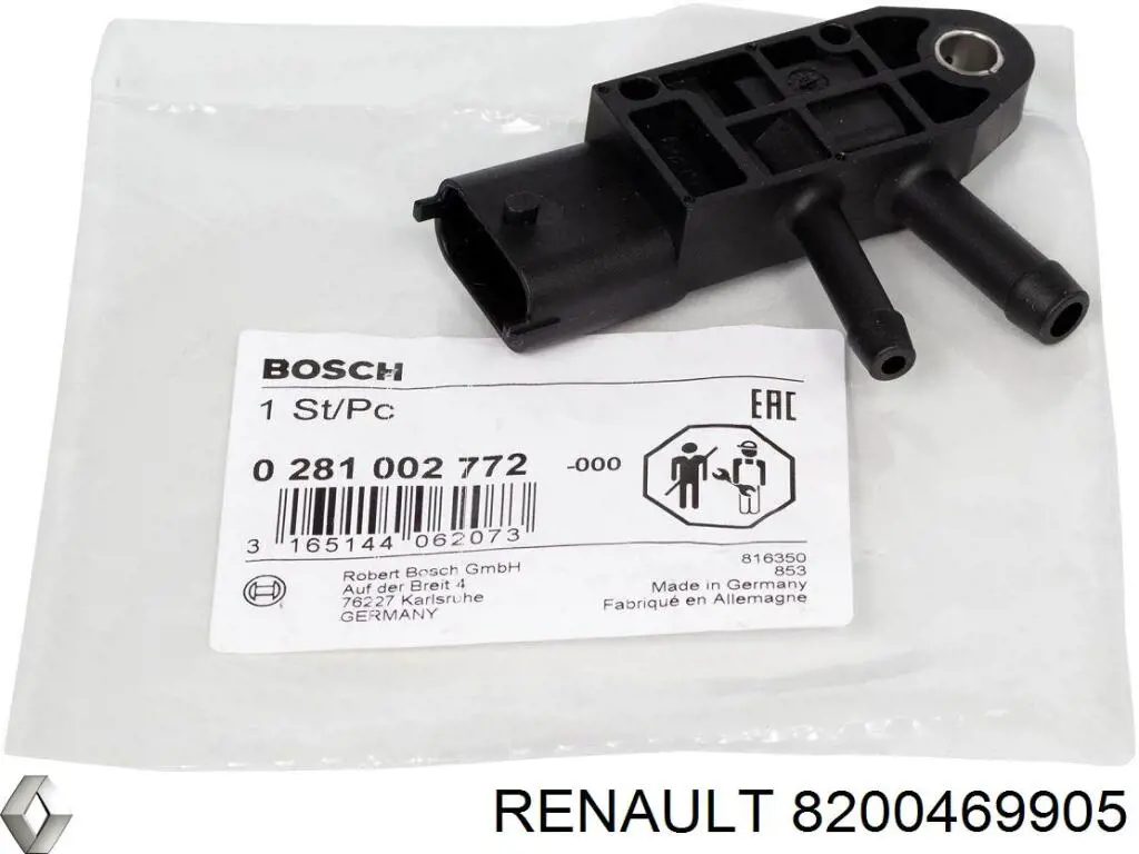 Sensor de pressão dos gases de escape Renault (RVI) 8200469905 preço, a partir de 47,53 USD