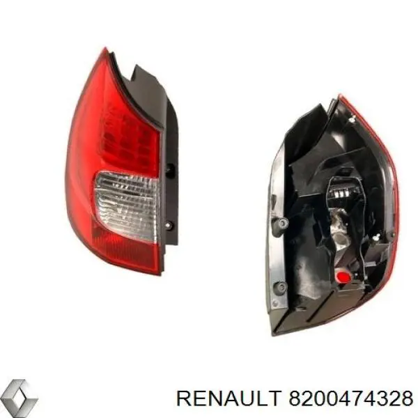 Compre 8200474328 Renault (RVI) Lanterna traseira esquerda