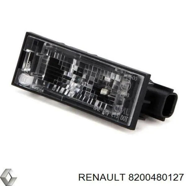 8200480127 Renault (RVI) Lanterna da luz de fundo de matrícula traseira