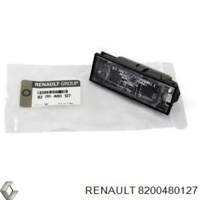 Compre 8200480127 Renault (RVI) Lanterna da luz de fundo de matrícula traseira