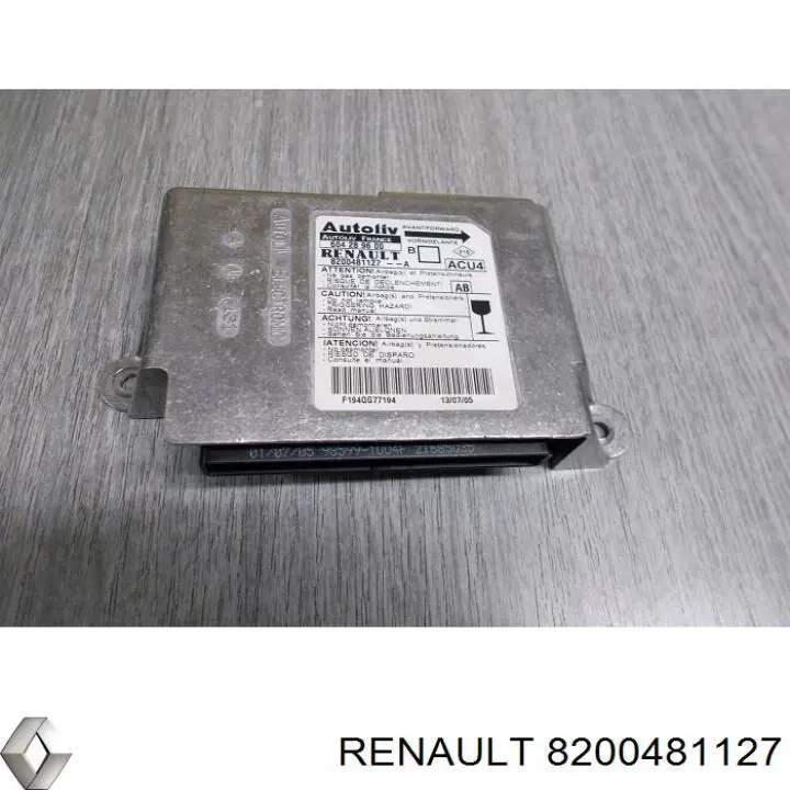 Módulo processador de controlo da bolsa de ar (Centralina eletrônica AIRBAG) Renault (RVI) 8200481127 preço, a partir de 69,81 USD