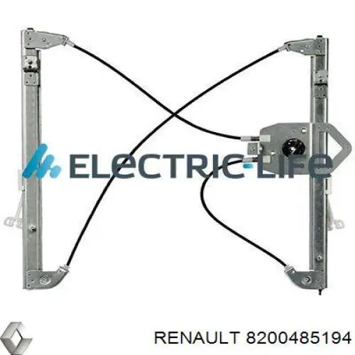 8200485194 Renault (RVI) Mecanismo de acionamento de vidro da porta dianteira direita