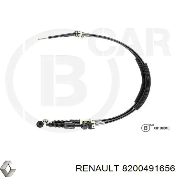 8200491656 Renault (RVI) Cabo de mudança duplo