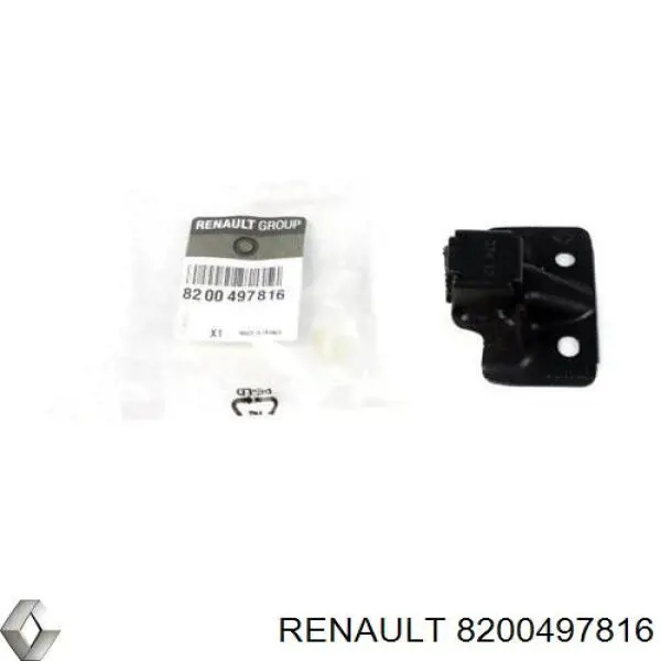8200497816 Renault (RVI) Gozno de garra (parte complementar) esquerdo inferior de fecho da porta traseira batente