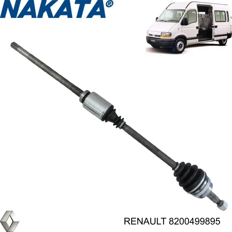 Compre 8200499895 Renault (RVI) Semieixo (acionador) dianteiro direito