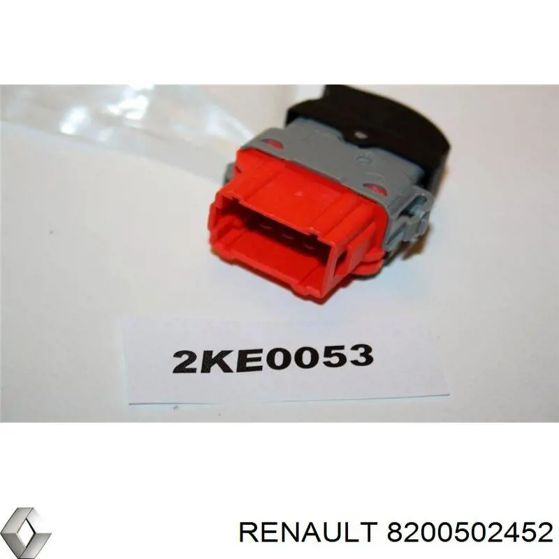 8200502452 Renault (RVI) Botão dianteiro esquerdo de ativação de motor de acionamento de vidro