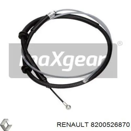 Compre 8200526870 Renault (RVI) Cabo traseiro direito/esquerdo do freio de estacionamento