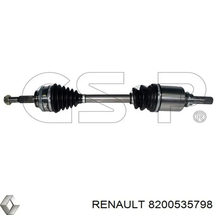8200535798 Renault (RVI) Semieixo (acionador) dianteiro esquerdo