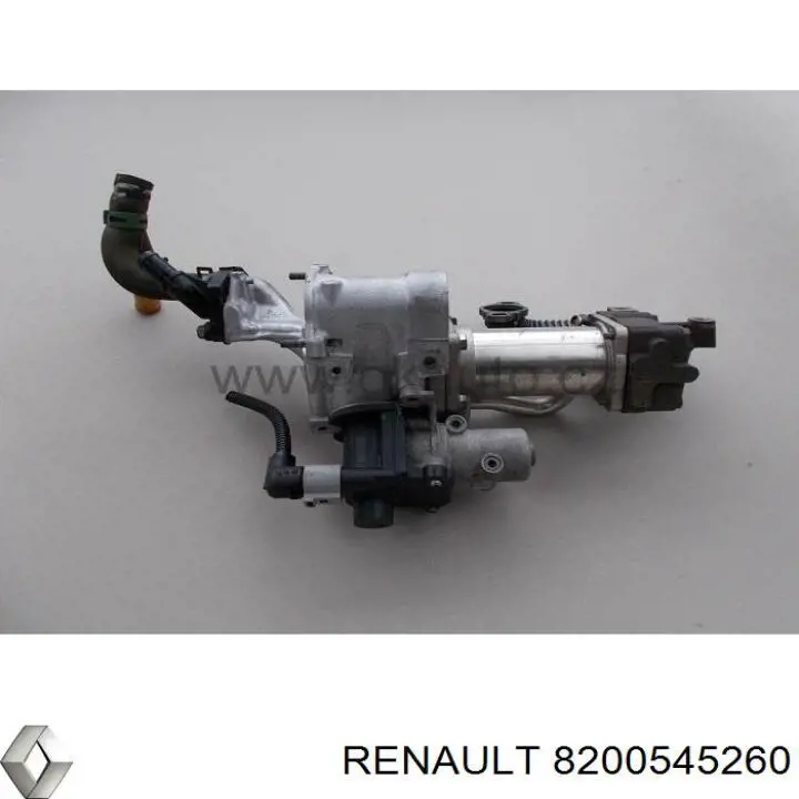 Radiador do sistema EGR de recirculação dos gases de escape 8200545260 Renault (RVI)