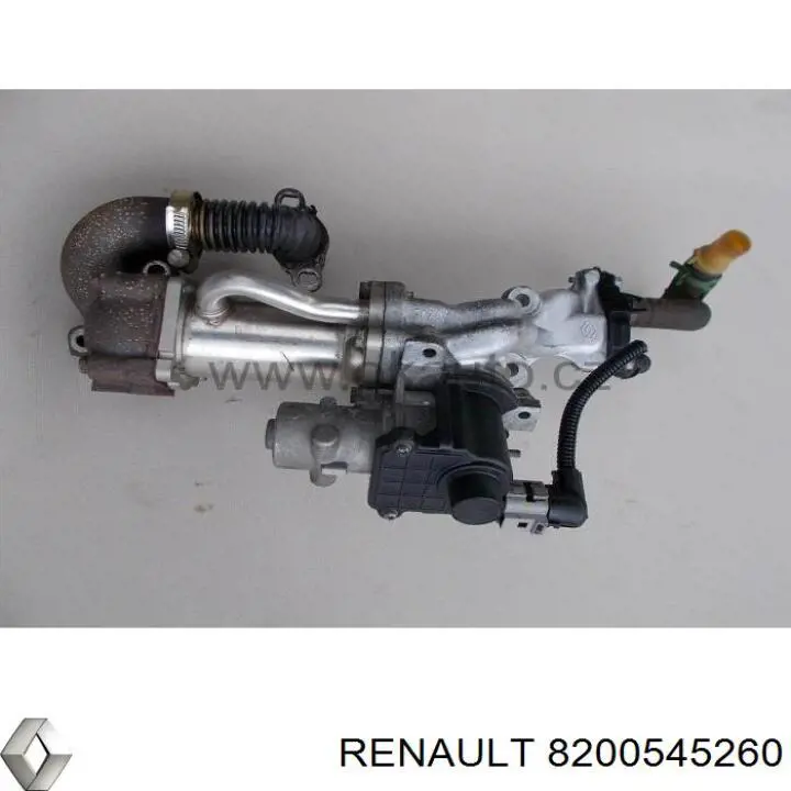 8200545260 Renault (RVI) Radiador do sistema EGR de recirculação dos gases de escape