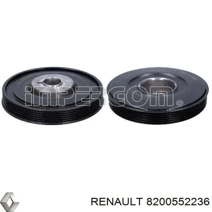 Polia de cambota Renault (RVI) 8200552236