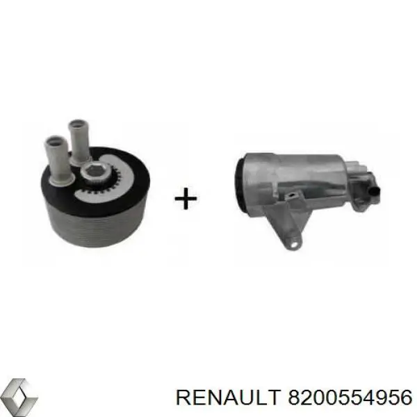 Compre 8200554956 Renault (RVI) Caixa do filtro de óleo